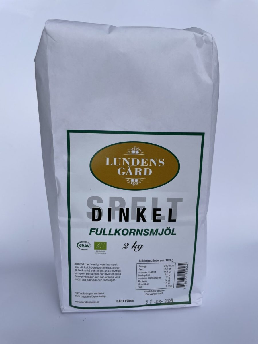 Lundens Gård - Spelt/Dinkel Fullkornsmjöl 2kg