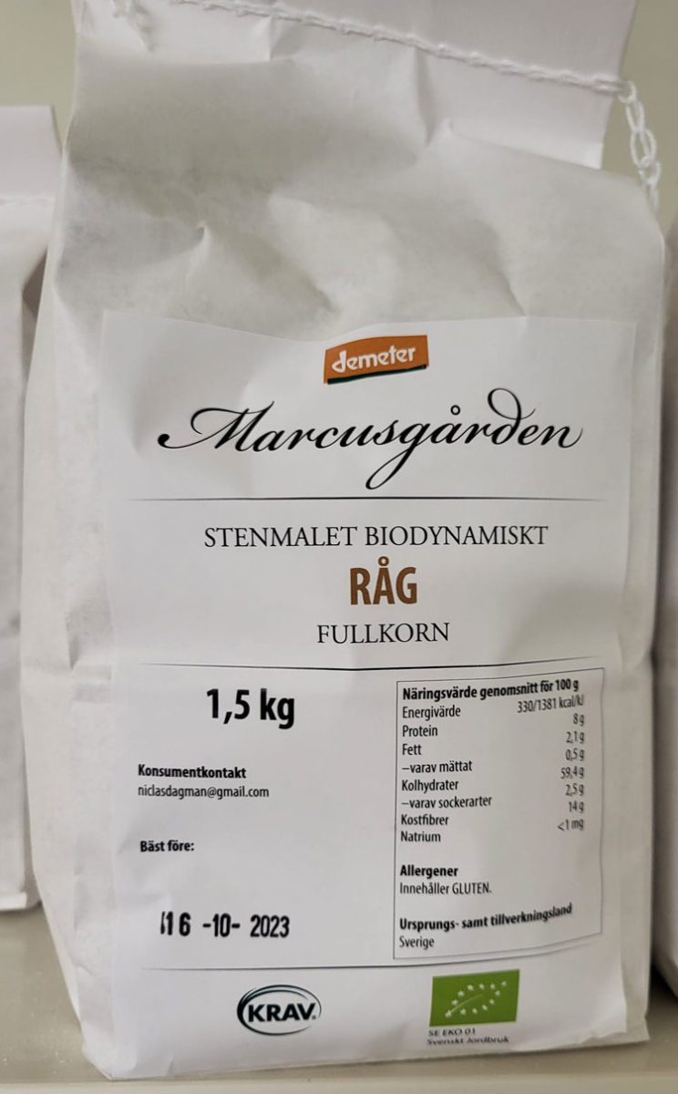 Marcusgårdens - Råg Fullkorn 1,5kg
