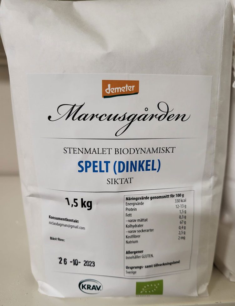 Marcusgårdens - Spelt siktat 1,5kg